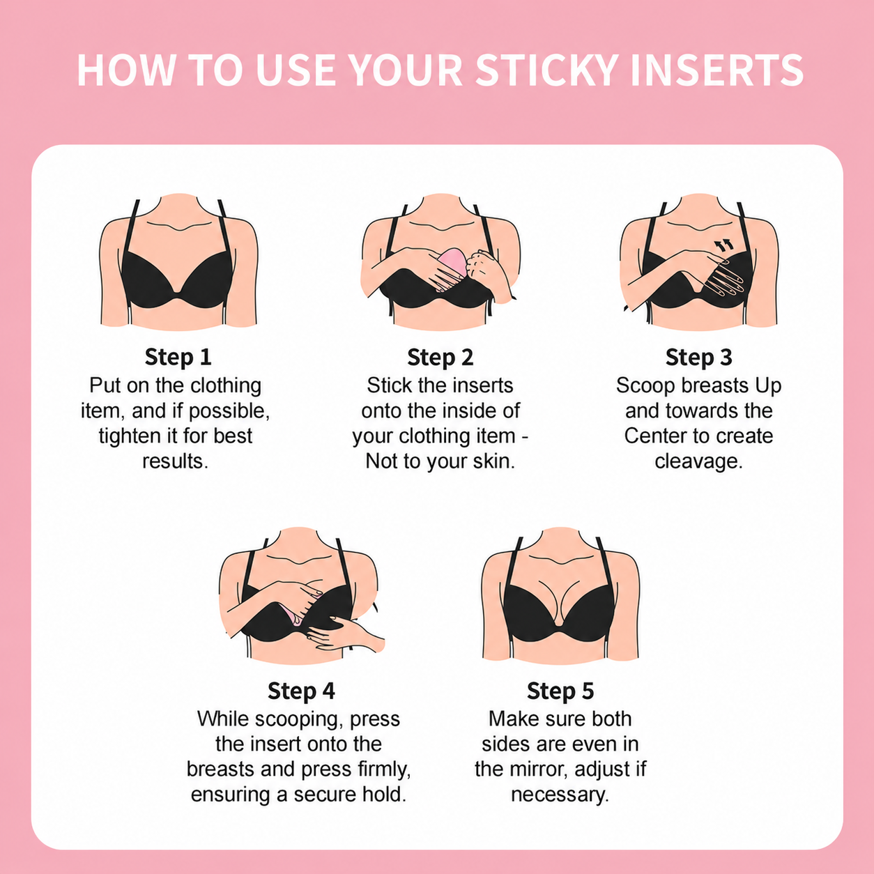 Sticky Bra Inserts